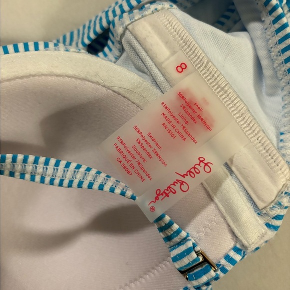 Lilly Pulitzer CUMULUS BLUE SEERSUCKER STRIPE 8 NWOT & 14 NWT - Picture 9 of 9